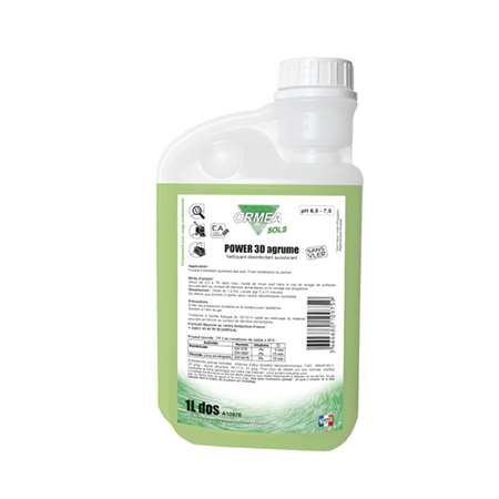 Image de POWER 3D AGRUME 1L DOS - Nettoyant désinfectant parfumé