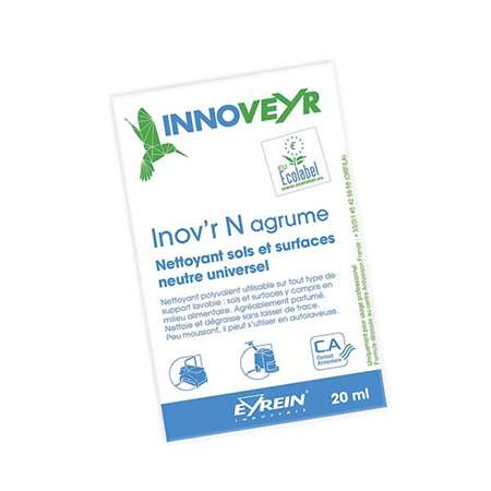 Image de INOV'R N AGRUME x250 DOS - Nettoyant sols/surfaces neutre