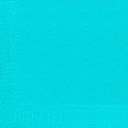 Image de SERVIETTE TURQUOISE 30x39 2 PLIS OUATE PAR 2400 (vif)