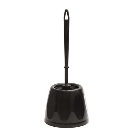Image de COMBINÉ WC NOIR SOCLE + BROSSE