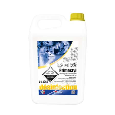 PRIMACTYL 5L - Détergent désinfectant sols et surfaces
