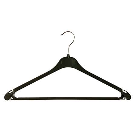 Image de CINTRE PLASTIQUE NOIR TETE METAL - PAR 100