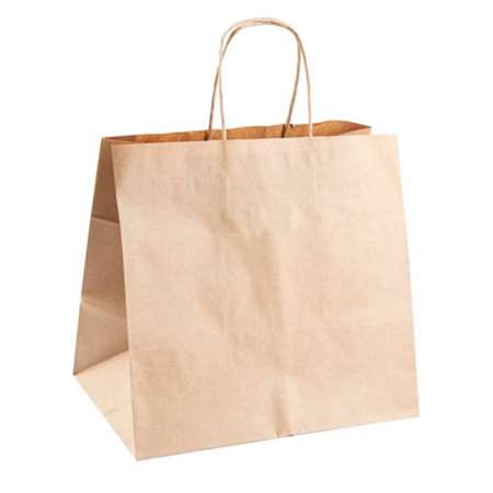 Image de SAC KRAFT AVEC ANSES 80 G/M2 26x17x24 CM NATUREL PAR 250