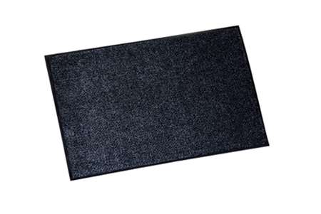 Image de TAPIS MICROFIBRE NOIR/GRIS 40X60cm DELTA