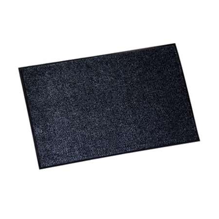 Image de TAPIS MICROFIBRE NOIR/GRIS 40X60cm DELTA