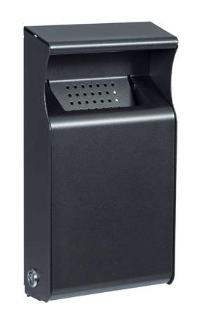 Image de CENDRIER MURAL RECT 1L + SERRURE GRIS ANTHRACITE KOPA