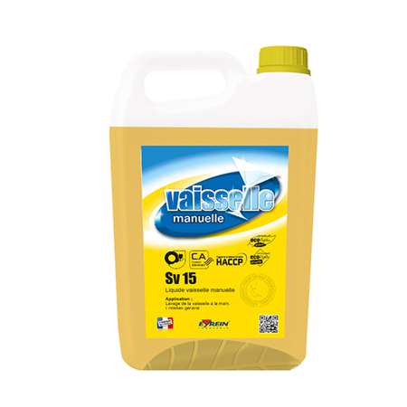 SV 15 - Bidon 5 L - Liquide vaisselle manuelle graisse anti traces