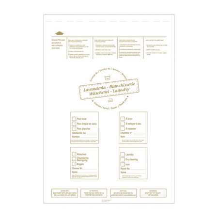SACHET LINGE À LAVER 43x62 CM BLANC LDPE PAR 250