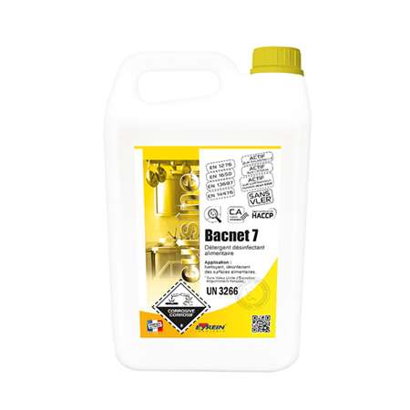 Image de BACNET 7 5L - Détergent désinfectant alimentaire