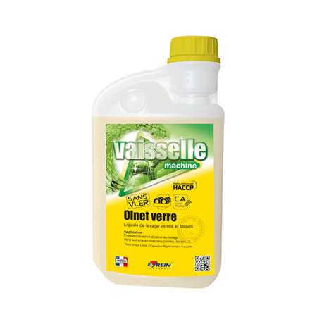 Image de OLNET VERRE 1L DOS - Liquide de lavage verres et tasses