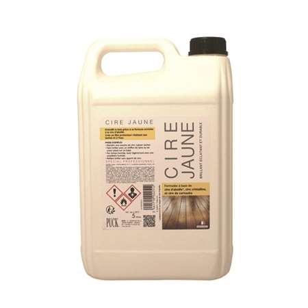 Image de CIRE JAUNE 5L - Nettoyant pour parquet, plancher bois (puck)