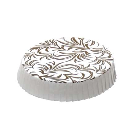 COUVERCLE GOBELET CHAMBRE Ø 7,5x1,5 CM DORE CARTON