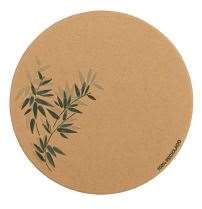 DESSOUS DE VERRE 'FEEL GREEN' Ø9 CM MARRÓN CARTON - par 6000