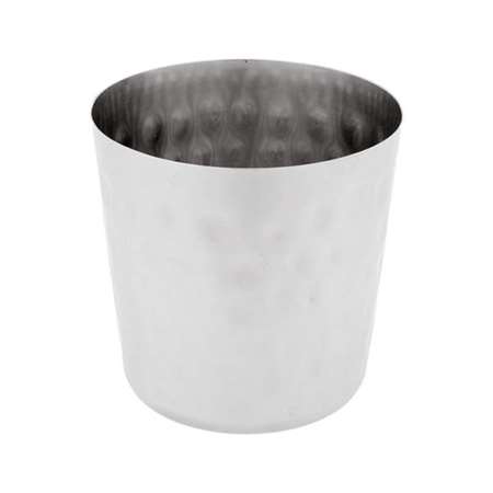 Image de MINI GOBELET À FRITES MARTELÉ Ø 8,5x8,5 CM ARGENTE INOX