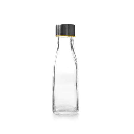 BOUTEILLE + COUVERCLE ACIER 570 ML Ø 7x21,2 CM TRANSPARENT V