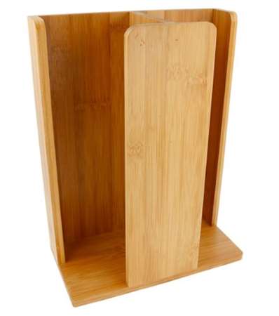 DISTRIBUTEUR GOBELETS & COUVERCLES 23x12x30 CM NATUREL BAMBO