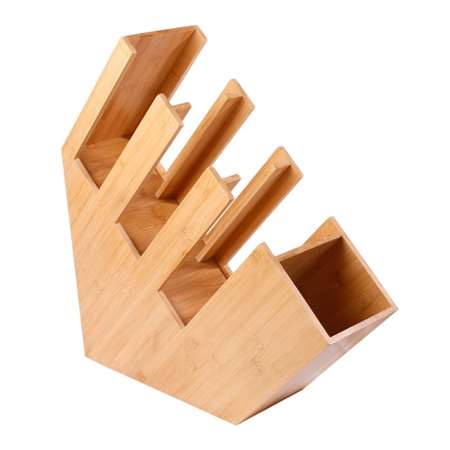ORGANISATEURS GOBELETS & COUVERCLES 14x50x50 CM NATUREL BAMB