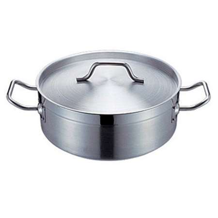 SAUTOIR AVEC COUVERCLE 10 L Ø 32x12,5 CM ARGENTE INOX