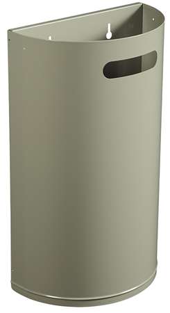 Image de POUBELLE MURALE DECROCHABLE 40L GRIS CIMENT ARKEA