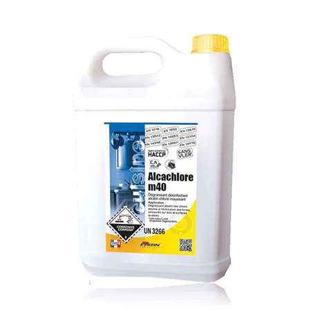 Image de ALCACHLORE M40 5KG - Dégraissant désinfectant alcalin chloré