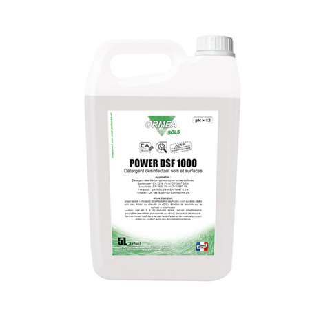 POWER DSF 1000 5L - Détergent désinfectant sols et surfaces