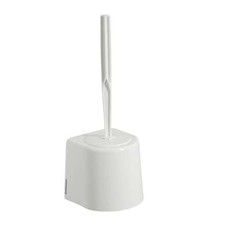 Image de COMBINÉ WC MURAL BLANC SOCLE + BROSSE NON VISIBLE
