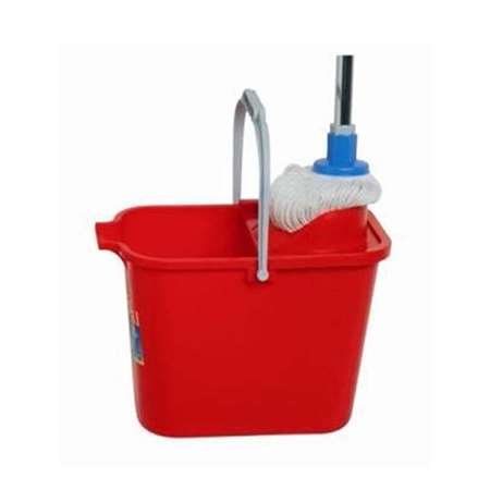 Image de SEAU DE LAVAGE 12L MERY COMPLET (Essoreur + frange + manche)