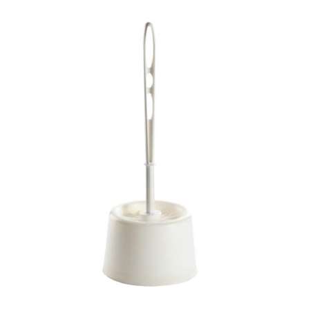 Image de COMBINÉ WC BLANC SOCLE + BROSSE