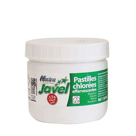 Image de JAVEL PASTILLES CHLORE (45%) - BOÎTE 500G