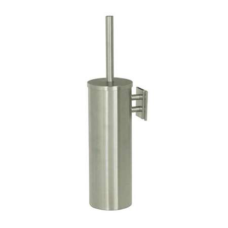 Image de COMBINE WC MURAL INOX BROSSÉ SOCLE + BROSSE