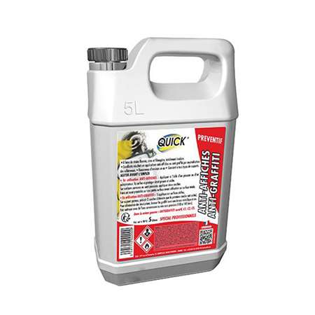 Image de ANTI GRAFFITI/ AFFICHES PREVENTIF 5L (quick tech)