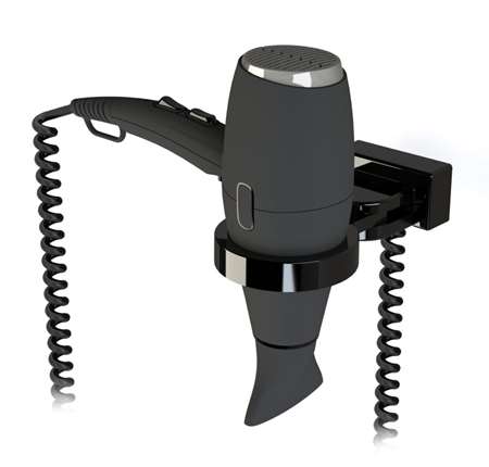 SÈCHE CHEVEUX CALISTO 2000W NOIR + SUPPORT UNIVERSEL