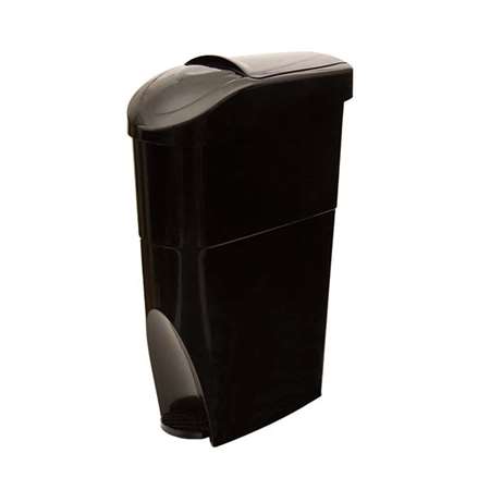 Image de POUBELLE HYGIENE FEMININE 22L A PEDALE NOIR SERENA