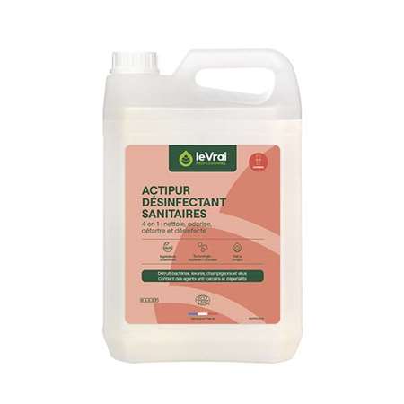 Image de ACTIPUR DÉSINFECTANT SANITAIRES 5L - Nettoyant détartrant