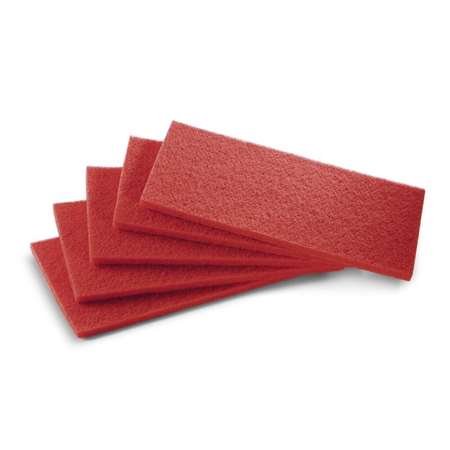 Image de DISQUE RECTANGLE ROUGE 20x30 M34 (Nettoyage et Lustrage) X5