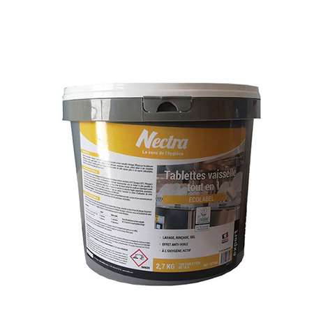 Image de PASTILLES LAVE VAISSELLE TOUT/1 - SEAU 2.7KG (150 tabs)