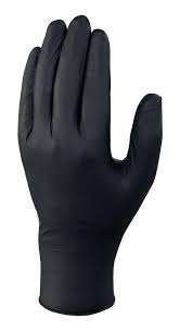 Image de GANT JETABLE NITRILE NOIR (non poudré) X 100 Taille L