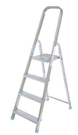 Image de ESCABEAU ALU 3 MARCHES + PLATEFORME - 1.15M