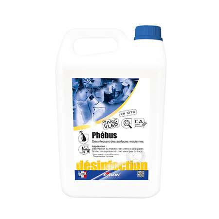 PHEBUS 5L - Désinfectant des surfaces modernes