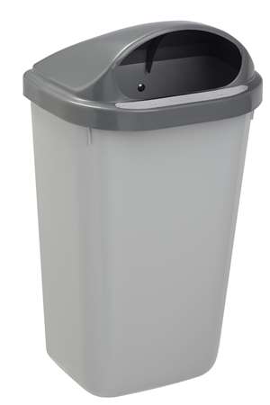 Image de POUBELLE MURALE 50L GRIS + COUVERCLE GRIS XERIOS
