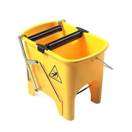 Image de SEAU DE LAVAGE BI BACS 16L SANS ROUE (Sépar + presse pédale)