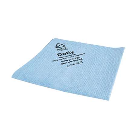 Image de LAVETTE MICRO DOTTY NON TISSEE BLEUE 40x40CM DELTA - PAR 5