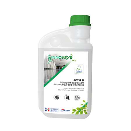 Image de ACTYL N 1L DOS - Détergent dégraissant enzymatique sol/surf.