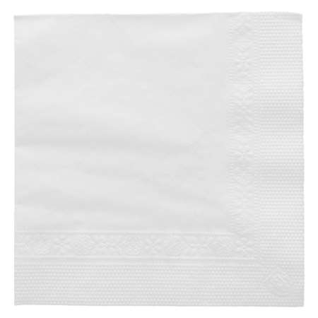 SERVIETTE BLANCHE 20x20 2 PLIS OUATE PAR 4800 GDP