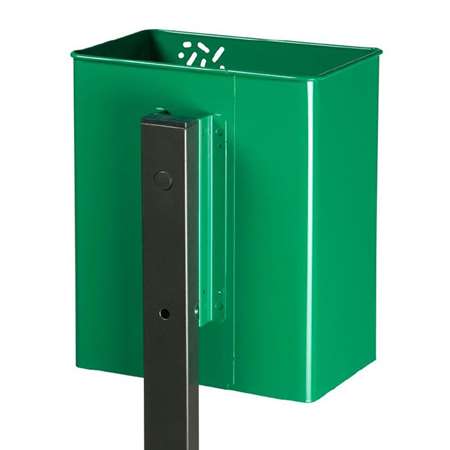 Image de POTEAU A SCELLER RECT POUR POUBELLE PIVOTANTE 27L TOURNY