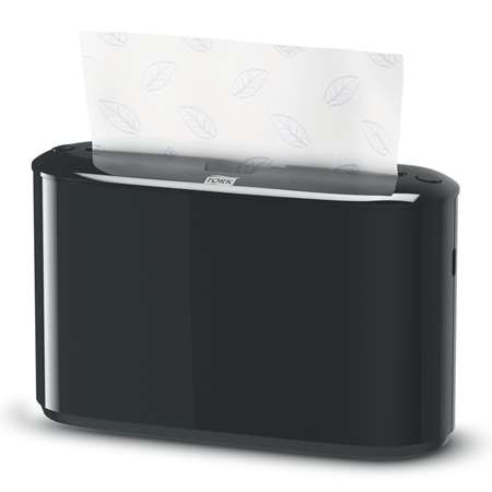 Image de DISTRIBUTEUR ESSUIE-MAINS PQT Z PORTABLE NOIR H2