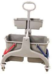 Image de CHARIOT BI BACS 2x15L (Sans presse + panier produit)