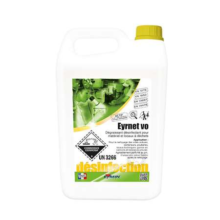 Image de EYRNET VO 5L - Dégraissant désinfectant local poubelle