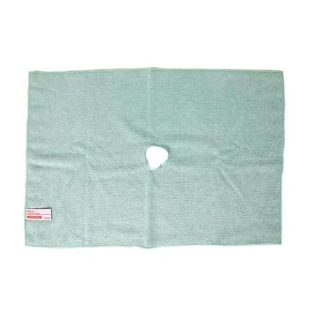 Image de SERPILLÈRE MICROFIBRE AVEC TROU CENTRAL VERTE 40x60CM