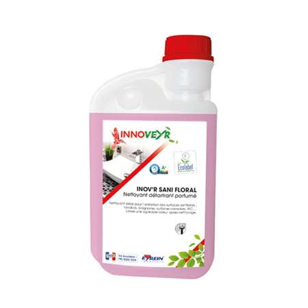 Image de INOV'R SANI FLORAL 1L DOS - Nettoyant détartrant parfumé